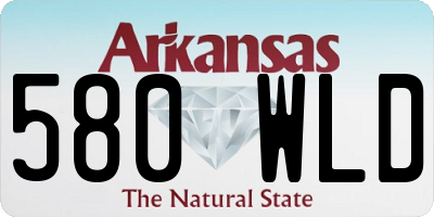 AR license plate 580WLD