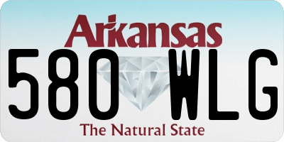 AR license plate 580WLG