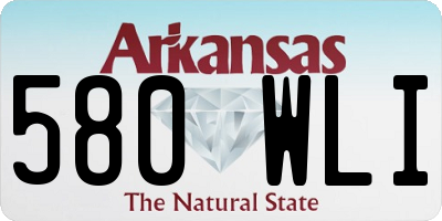 AR license plate 580WLI