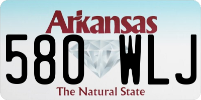 AR license plate 580WLJ