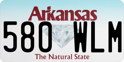 AR license plate 580WLM