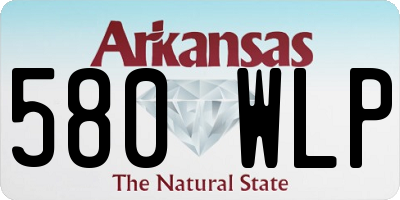 AR license plate 580WLP