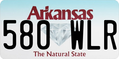 AR license plate 580WLR