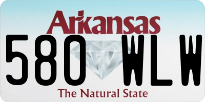 AR license plate 580WLW