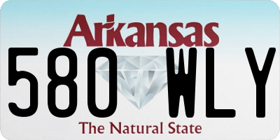 AR license plate 580WLY