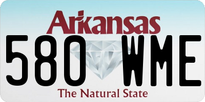 AR license plate 580WME
