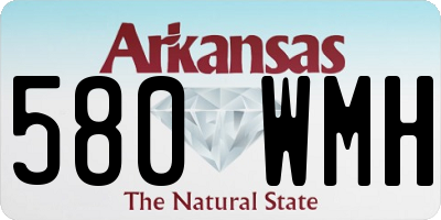 AR license plate 580WMH