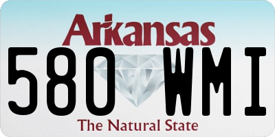 AR license plate 580WMI