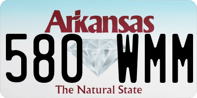 AR license plate 580WMM