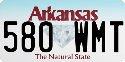 AR license plate 580WMT
