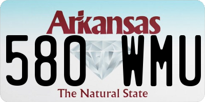 AR license plate 580WMU