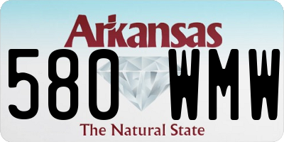 AR license plate 580WMW