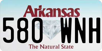 AR license plate 580WNH