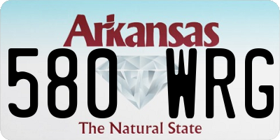 AR license plate 580WRG