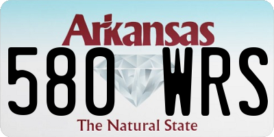 AR license plate 580WRS