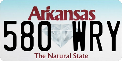 AR license plate 580WRY