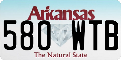 AR license plate 580WTB