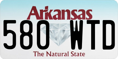 AR license plate 580WTD