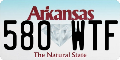 AR license plate 580WTF