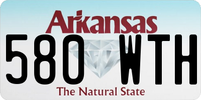 AR license plate 580WTH