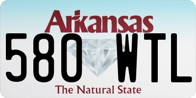 AR license plate 580WTL