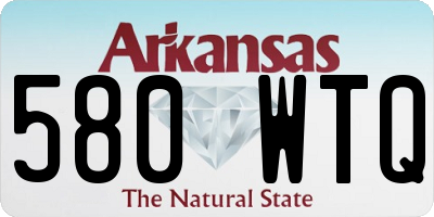 AR license plate 580WTQ