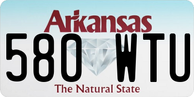 AR license plate 580WTU