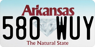 AR license plate 580WUY