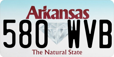 AR license plate 580WVB