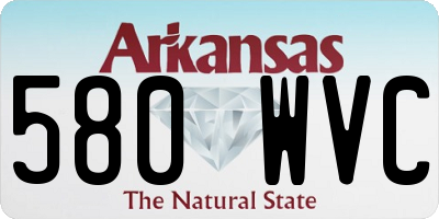 AR license plate 580WVC