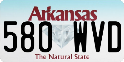 AR license plate 580WVD