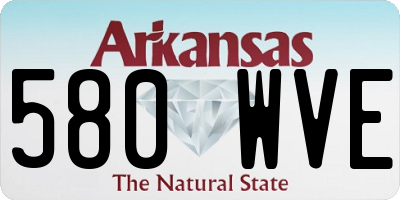 AR license plate 580WVE