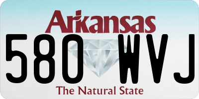 AR license plate 580WVJ