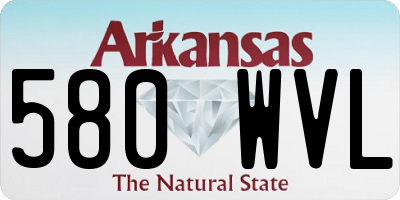 AR license plate 580WVL