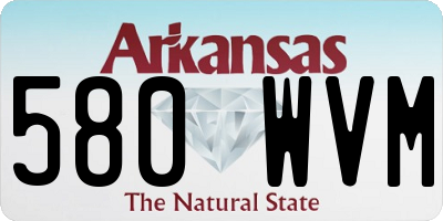 AR license plate 580WVM