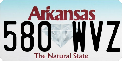 AR license plate 580WVZ