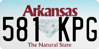 AR license plate 581KPG