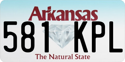 AR license plate 581KPL