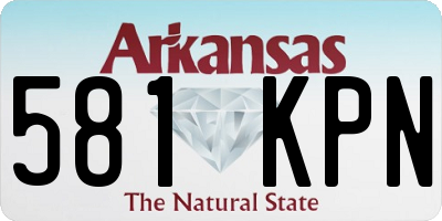 AR license plate 581KPN