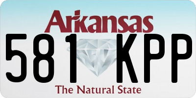 AR license plate 581KPP