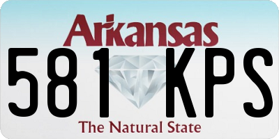 AR license plate 581KPS