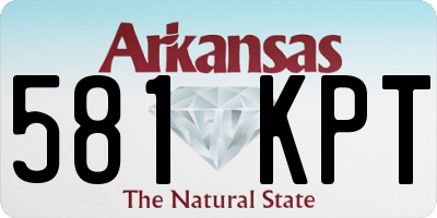 AR license plate 581KPT