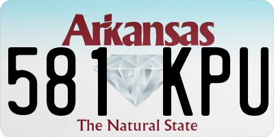 AR license plate 581KPU