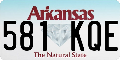 AR license plate 581KQE