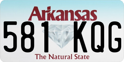 AR license plate 581KQG
