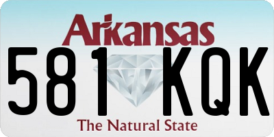 AR license plate 581KQK