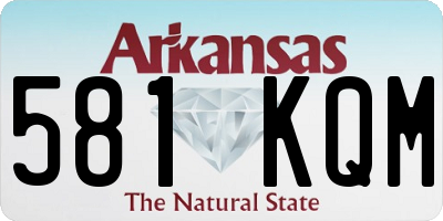 AR license plate 581KQM