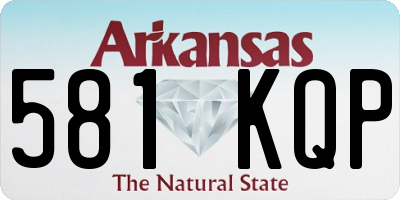 AR license plate 581KQP