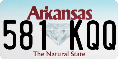 AR license plate 581KQQ
