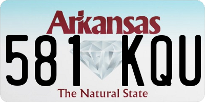 AR license plate 581KQU